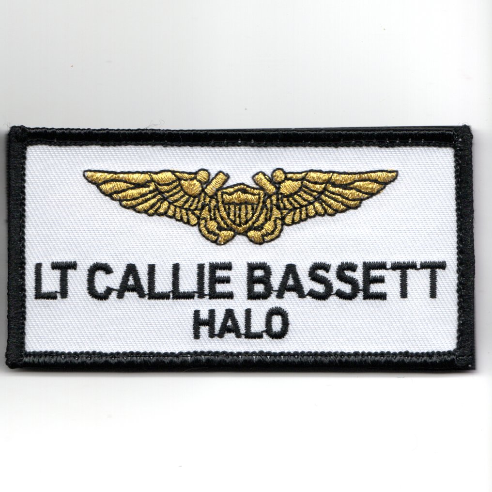 TG:MAV LT Callie 'HALO' Bassett Nametag (White/V)