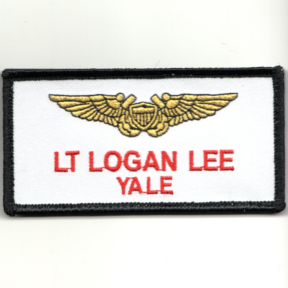TG:MAV LT Logan 'YALE' Lee Nametag (White/V)