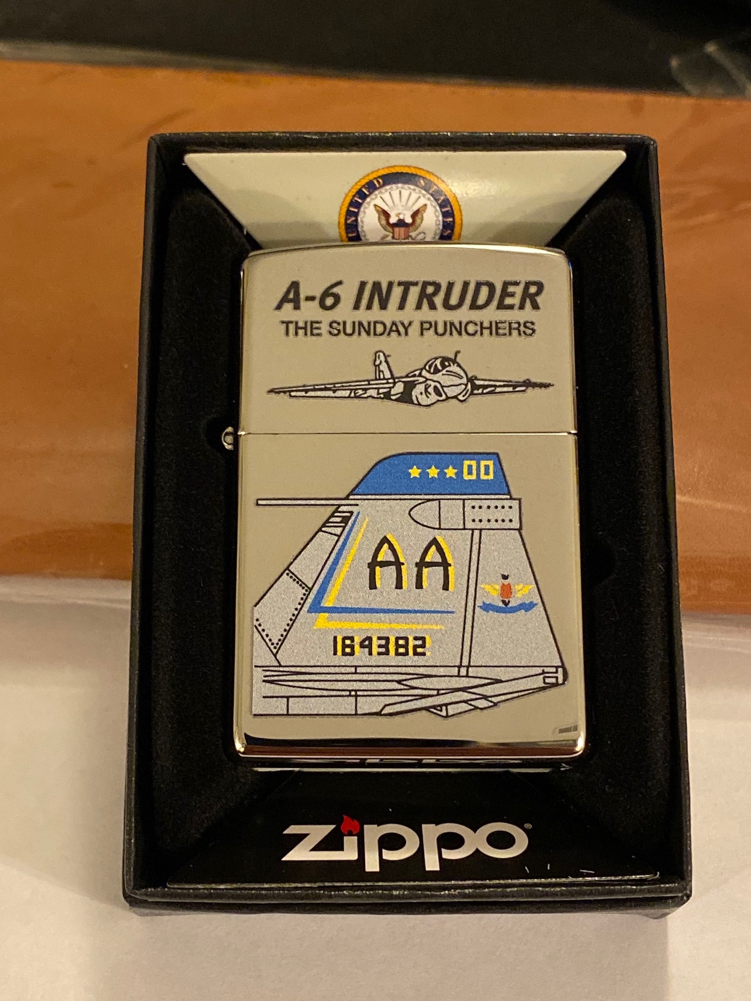 VA-75 A-6 Intruder Zippo (Silver)