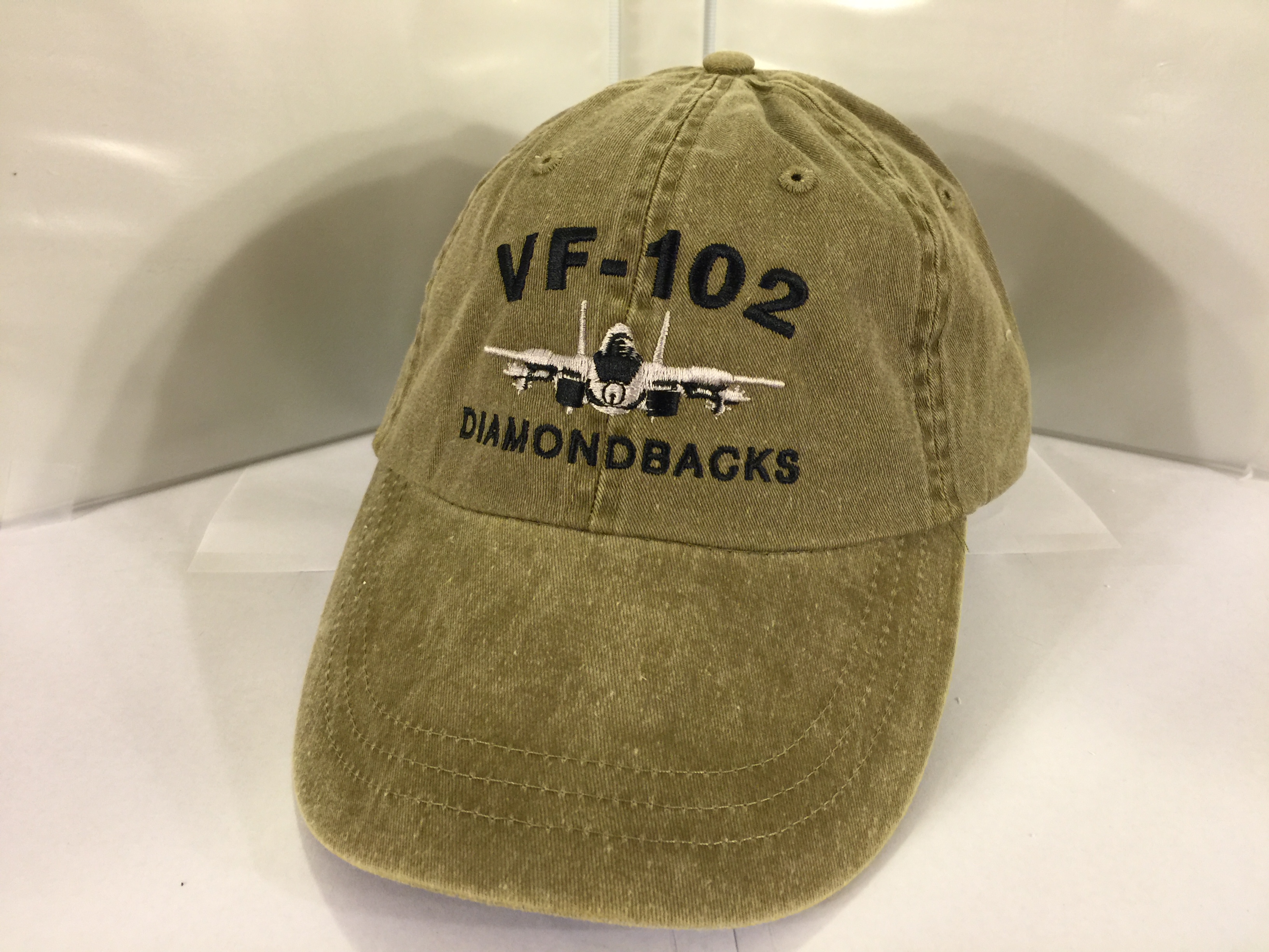 VF-102/F-14 Ballcap (Khaki/Dir. Emb.)