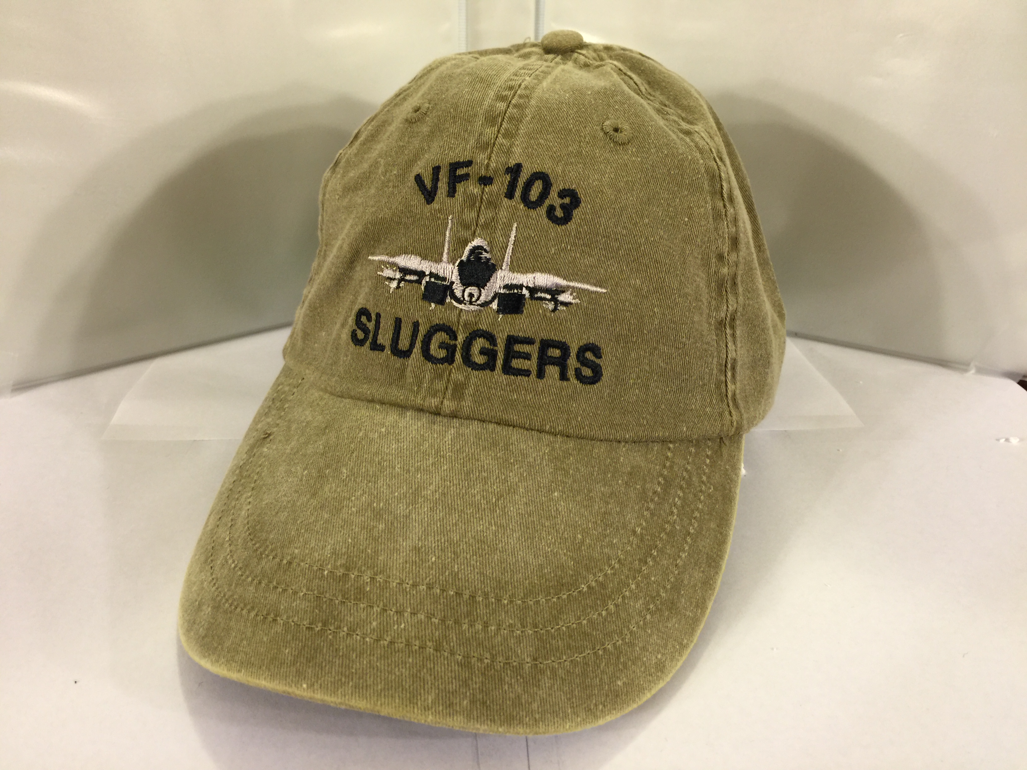 VF-103 'SLUGGERS' Ballcap (F-14/Khaki/Dir. Emb.)