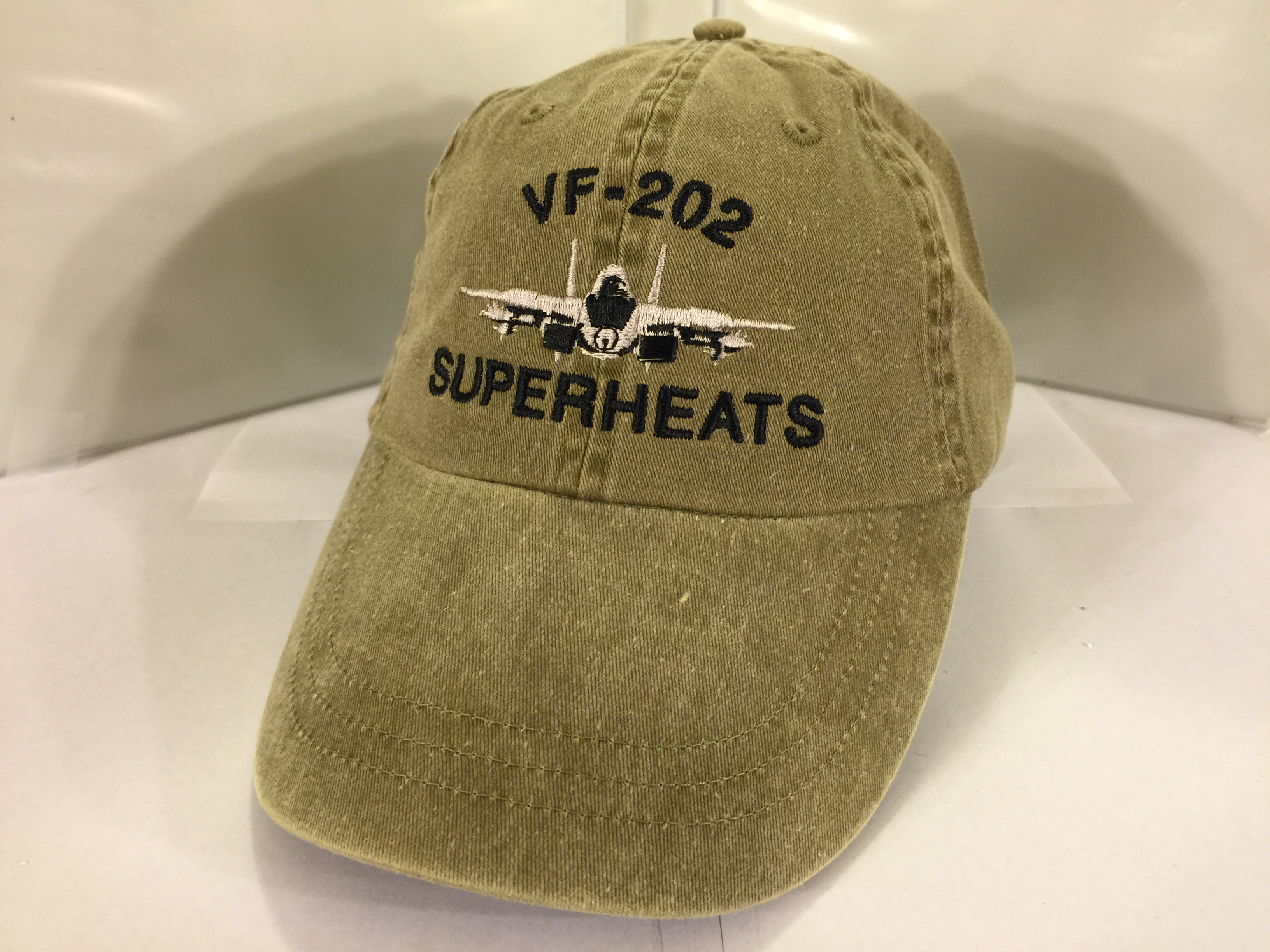 VF-202/F-14 Ballcap (Khaki/Dir. Emb.)