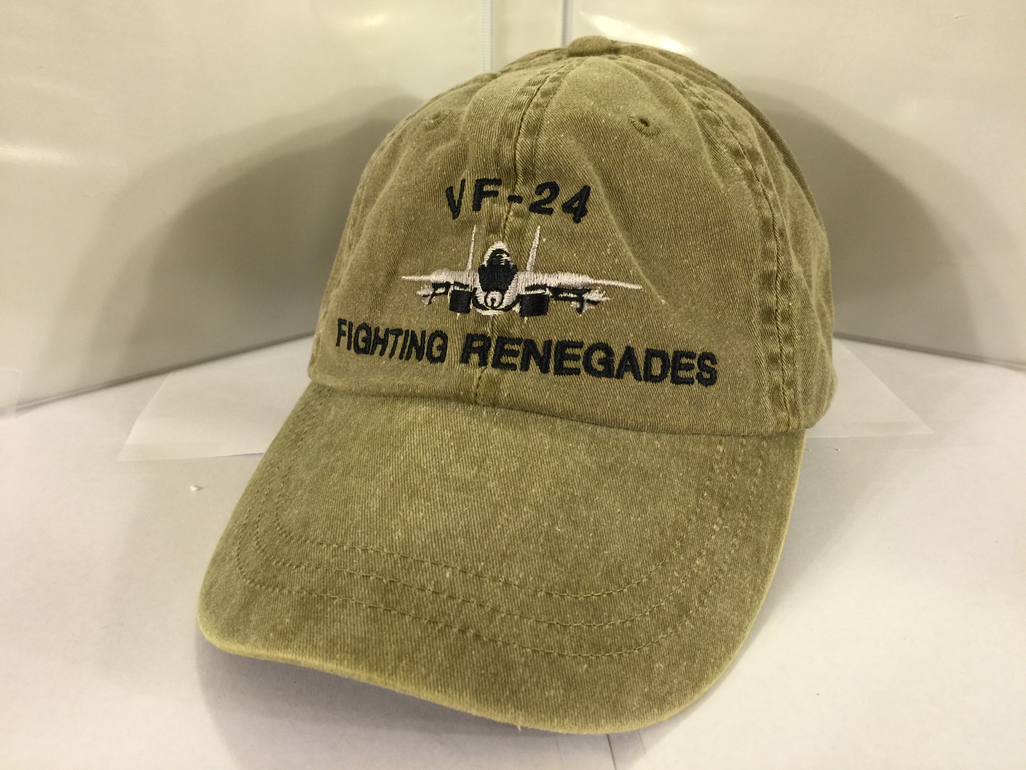 VF-24/F-14 Ballcap (Khaki/Dir. Emb.)
