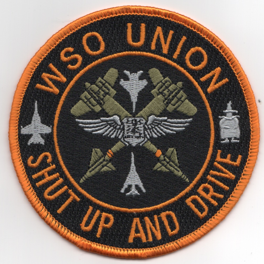 Weapons Systems Officer (WSO) UNION Patch (Velcro)