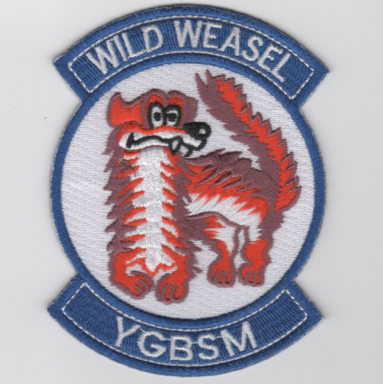 Wild Weasel 'YGBSM' (Blue-White/No Velcro)