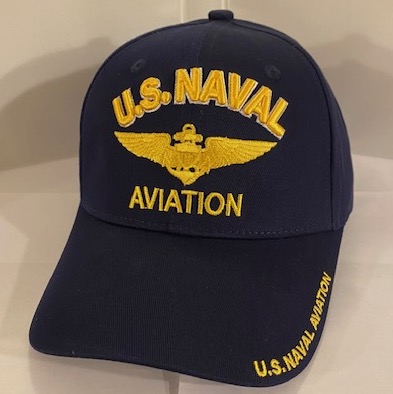 U.S. NAVAL Aviation (Pilot/Text/Raised/Blue)