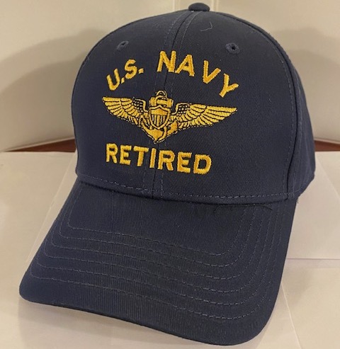 U.S. NAVY *RETIRED* PILOT Ballcap (Dark Blue)