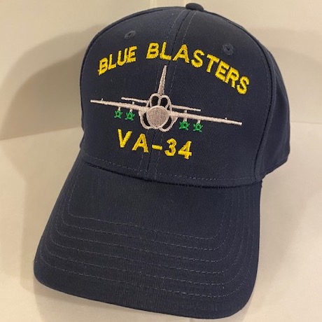 VA-34 Squadron Ballcap (Dk. Blue/D.E.)