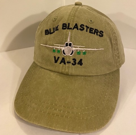VA-34 Squadron Ballcap (Khaki/D.E.)