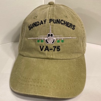 CAP: VA-75 w/A-6 Front (Khaki/DE)