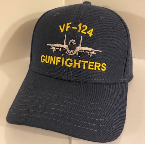 VF-124 'F-14' Ballcap (Dk. Blue/Dir. Emb.)
