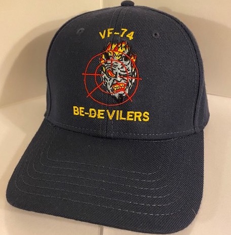 VF-74 'BE-DEVILERS' Ballcap (Dk. Blue/BLACK Logo)