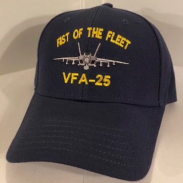 VFA-25 Ballcap w/F-18 (Dark Blue)