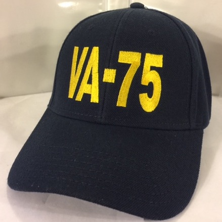 VA-75 Squadron Ballcap (Text Only/Dk Blue)