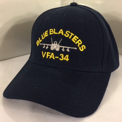 VFA-34/F-18 Ballcap (Dk Blue/Dir. Emb.)