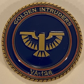 VA-128 'GOLDEN INTRUDER' Coin (Front)