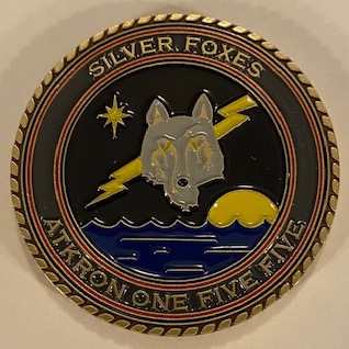 VA-155 'SILVER FOXES' Coin (Front)