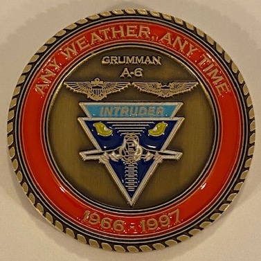 VA-196 'MAIN BATTERY' Coin (Back)