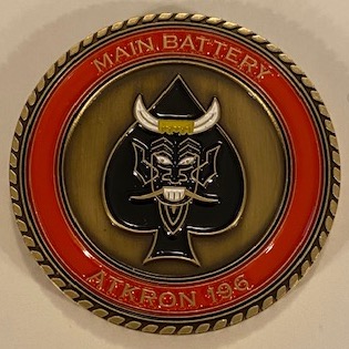 VA-196 'MAIN BATTERY' Coin (Front)