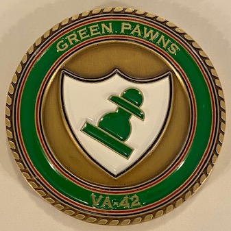 VA-42 'GREEN PAWNS' Coin (Front)