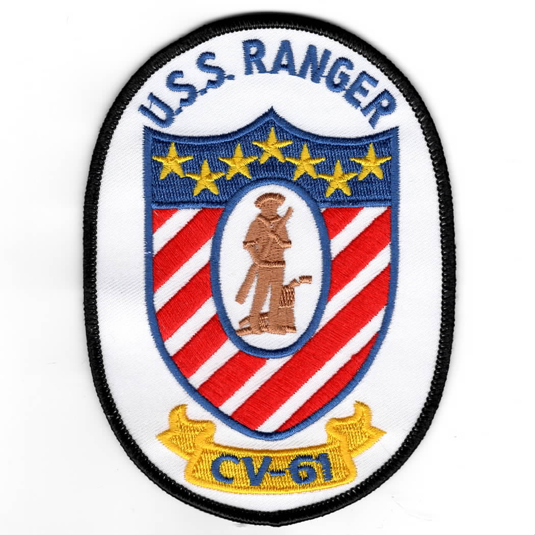 USS Ranger (CV-61) Patch (Tall Oval)