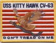 USS Kitty Hawk (CV-63) 'Don't Tread On Me' Patch