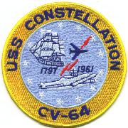 USS Constellation (CV-64) Ship Patch (Small)