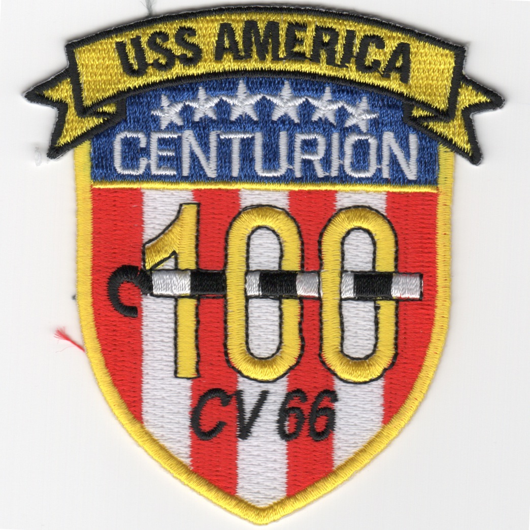 USS America (CV-66) '100 Traps' Patch