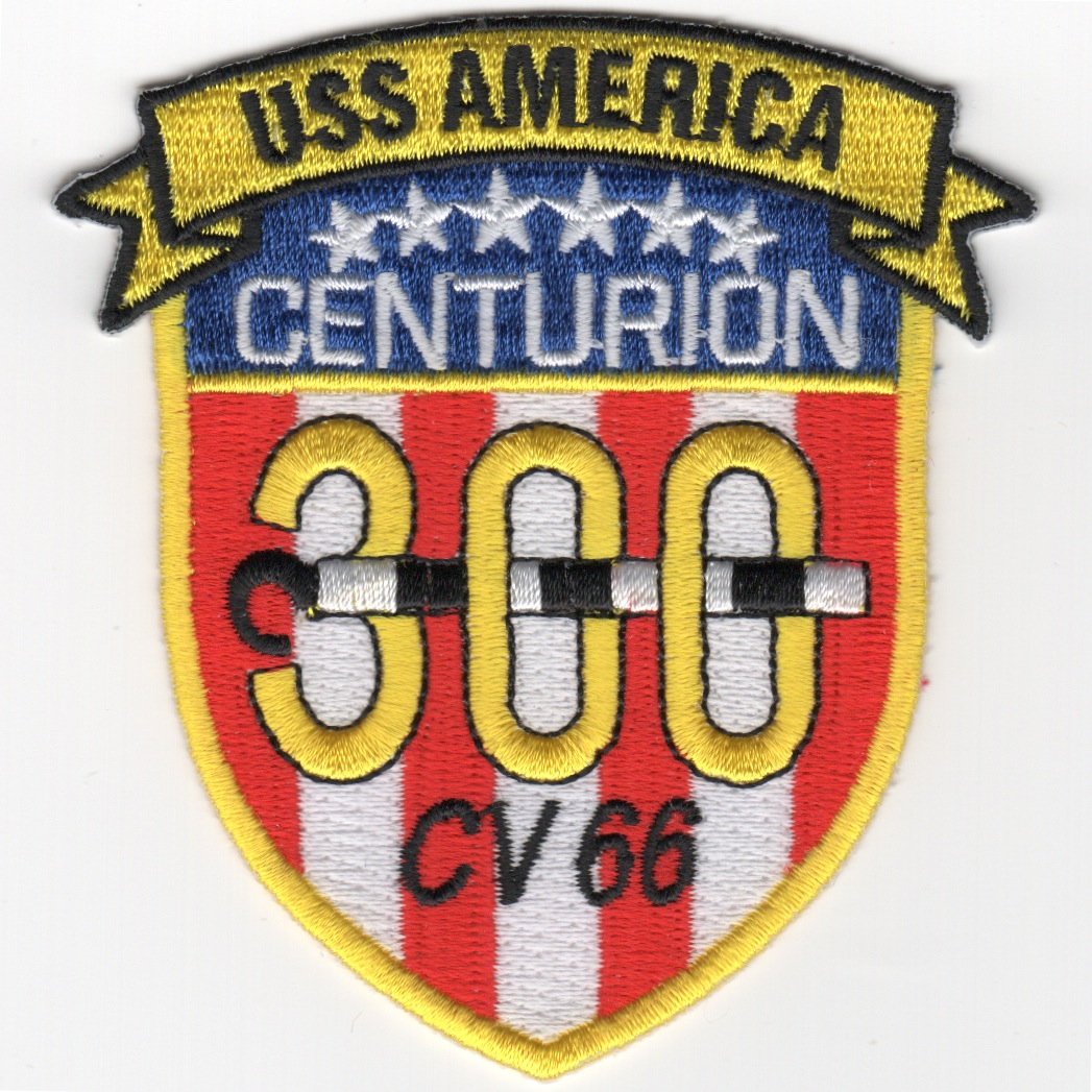 USS America (CV-66) '300 Traps' Patch