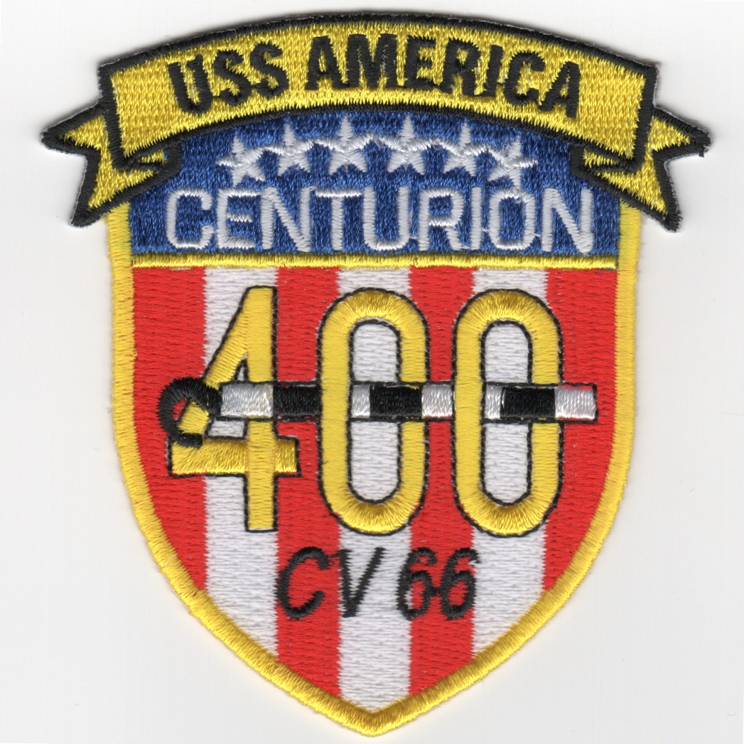 USS America (CV-66) '400 Traps' Patch