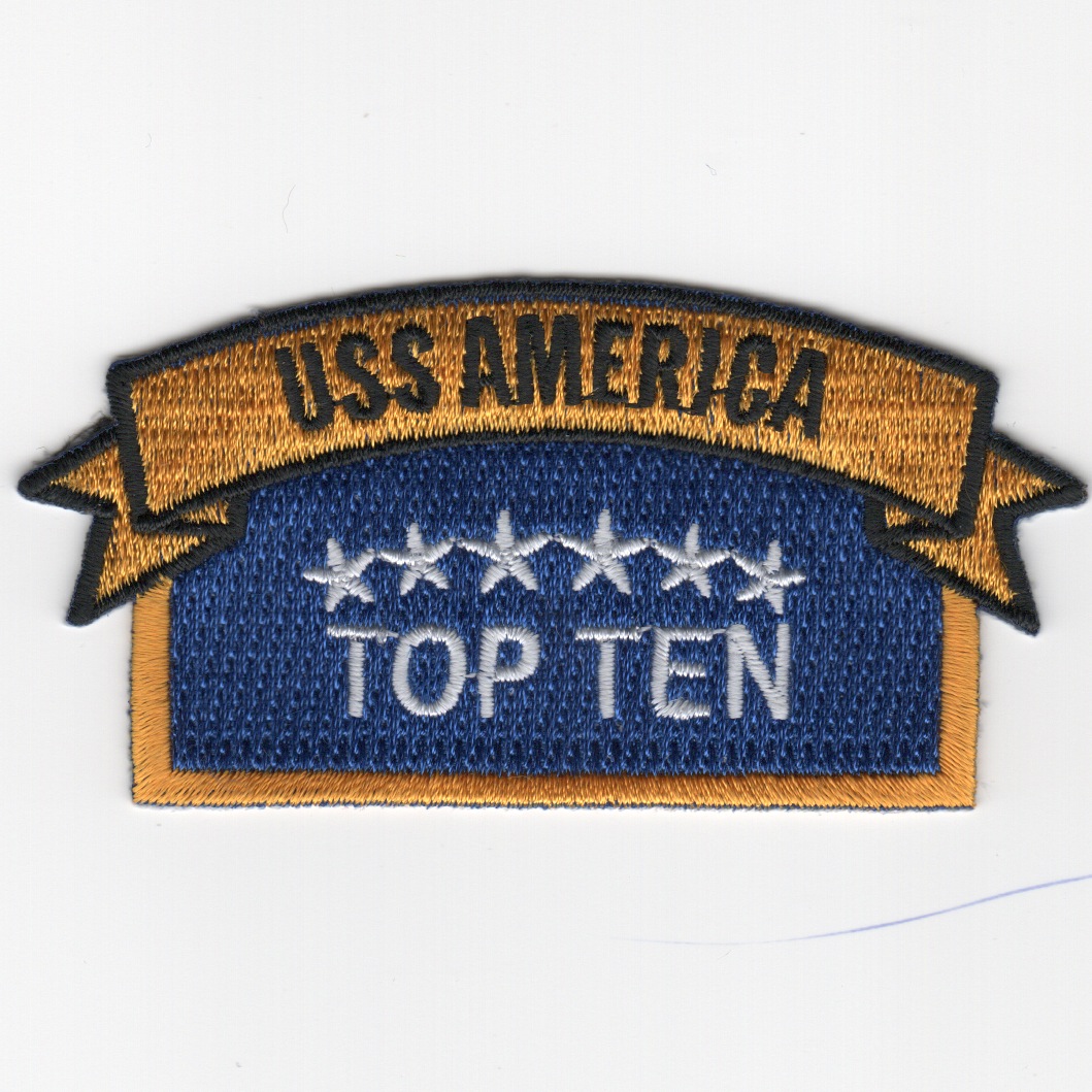 USS America (CV-66) 'TOP TEN' Patch