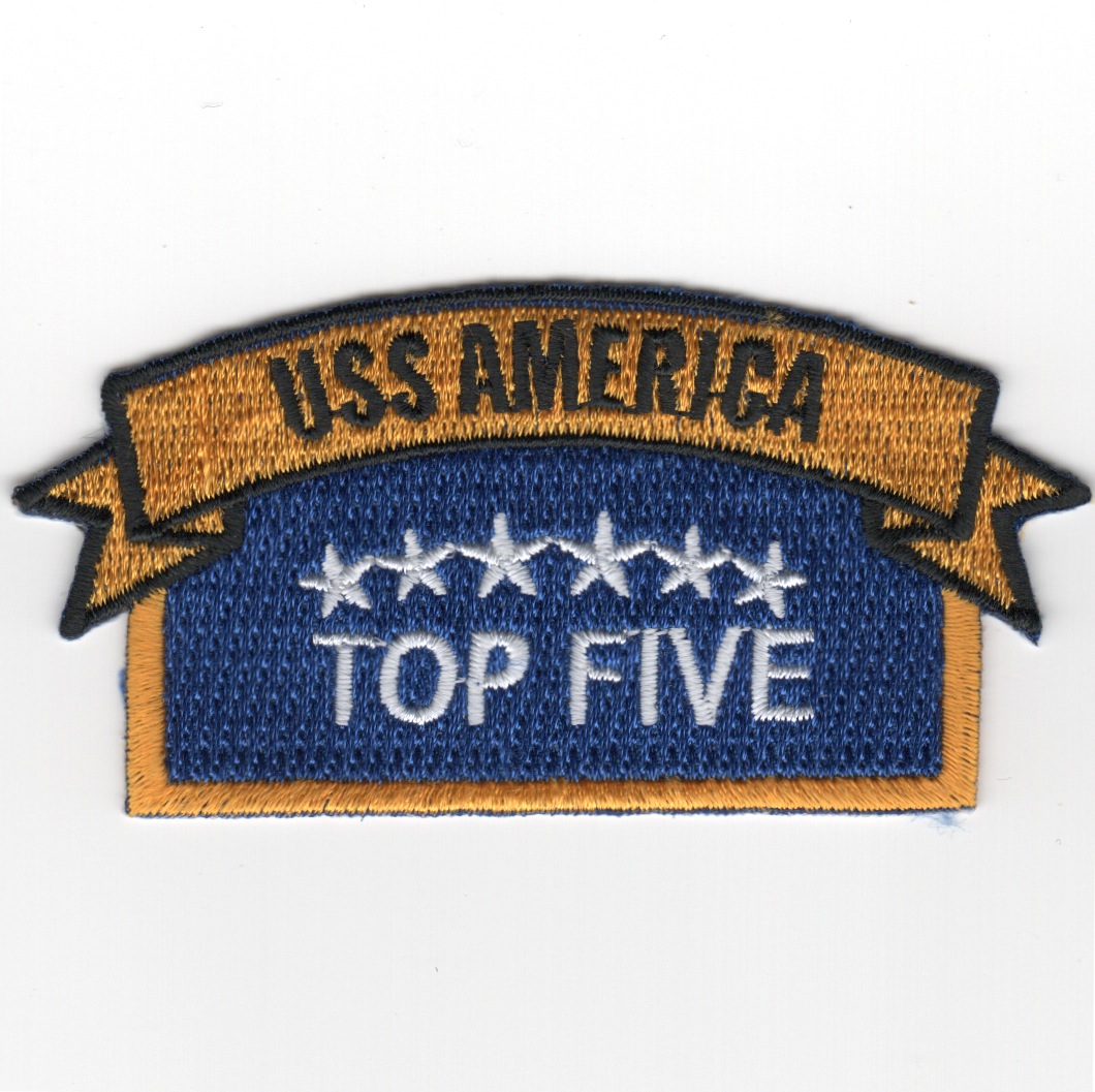USS America (CV-66) 'TOP FIVE' Patch