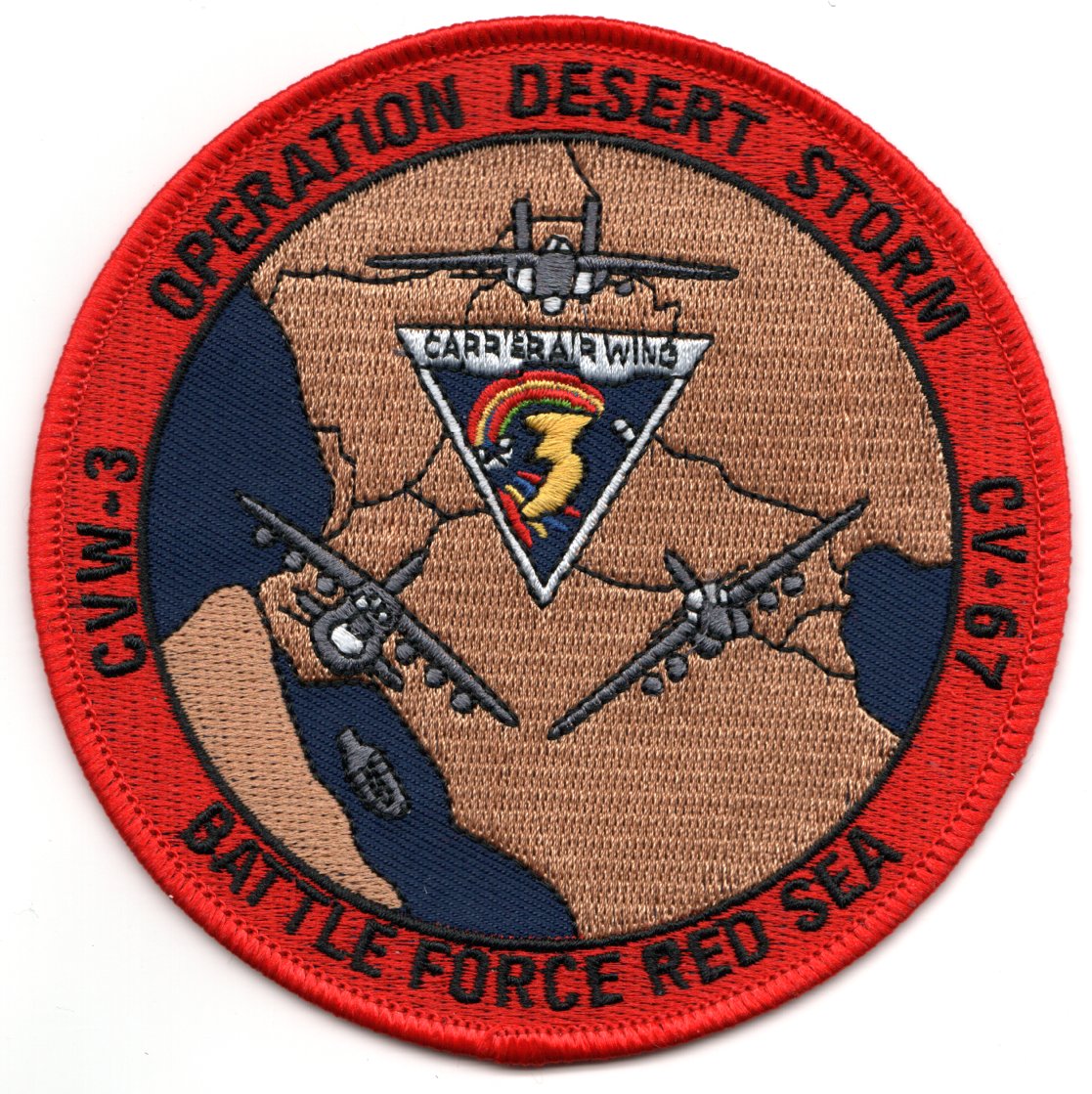 CV-67/CVW-3 'ODS/Battle Force Red Sea' Cruise Patch