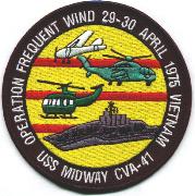 CVA-41 1975 'Frequent Wind' Cruise Patch