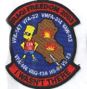 CVN-70 OIF 2003 'Bart Simpson' Patch