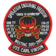 CVN-70/VAW-117 'Retribution' OEF Cruise Patch