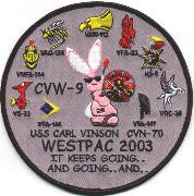 CVN-70/CVW-9 'Bunny' Cruise Patch