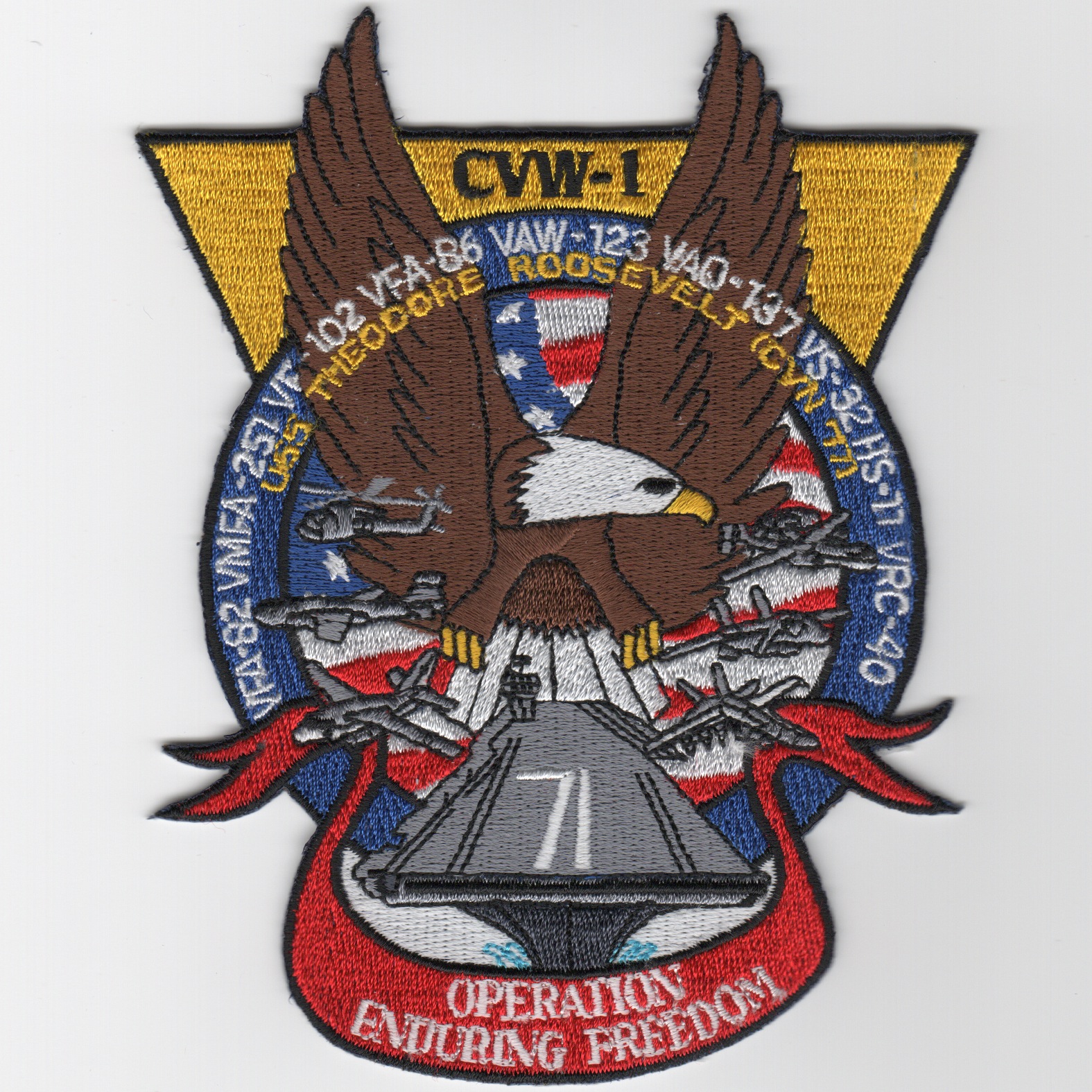 CVN-71/CVW-1 OEF (w/Eagle) Cruise Patch