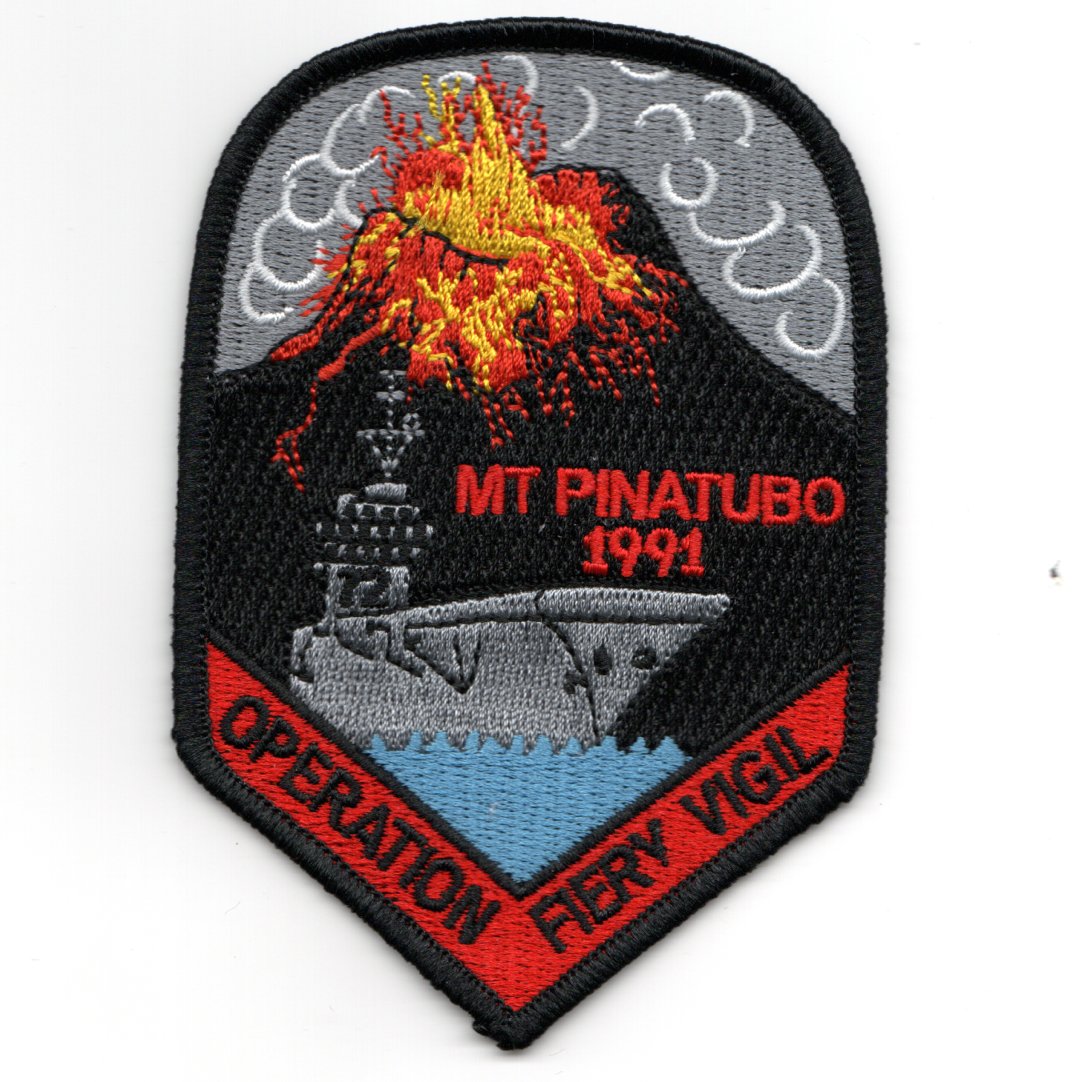 CVN-72 1991 *Mt Pinatubo/Fiery Vigil* Cruise Patch