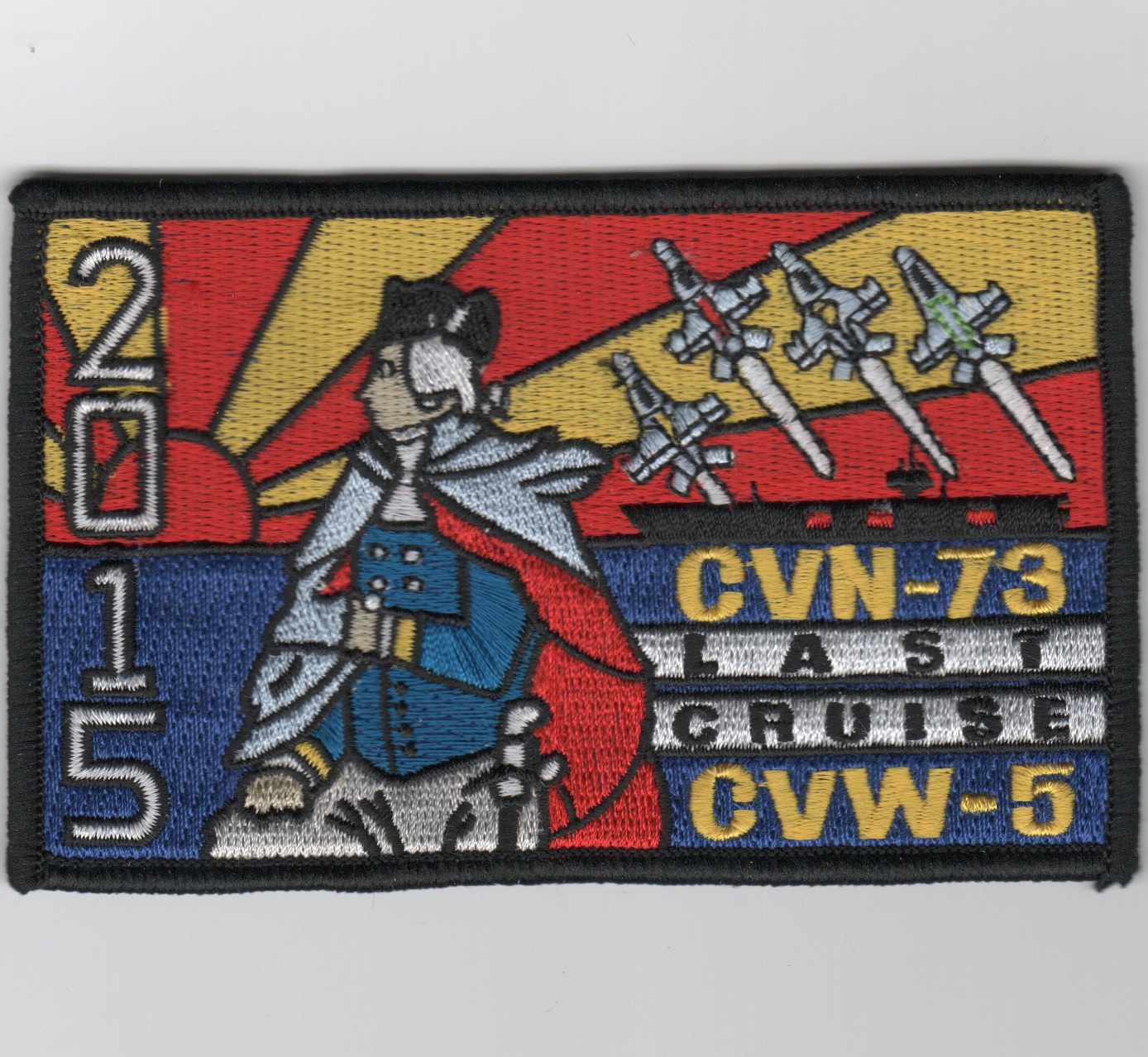 CVN-73/CVW-5 'Last Cruise' Patch (Rect)
