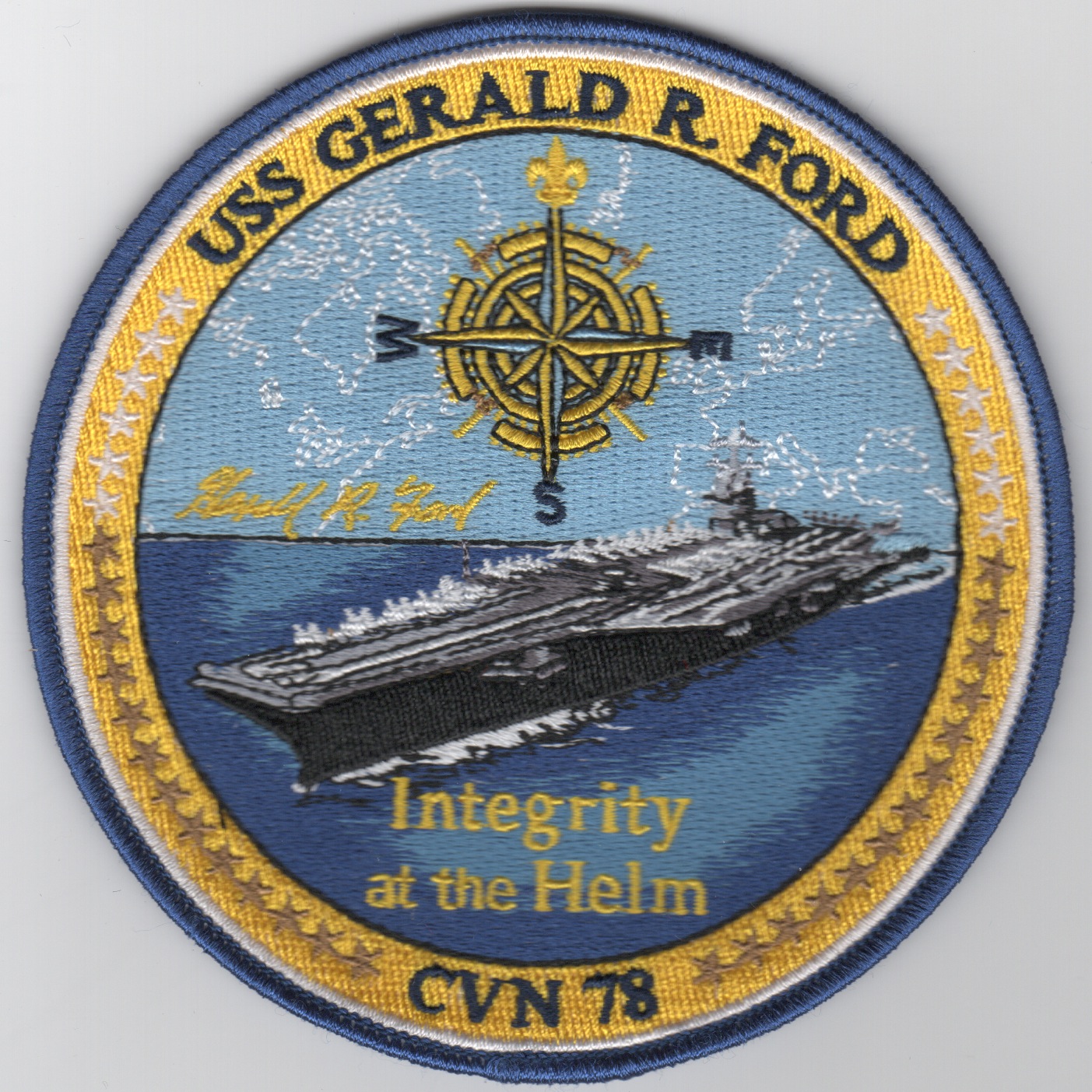 CVN-78 'Integrity' SHIP Patch (Large)