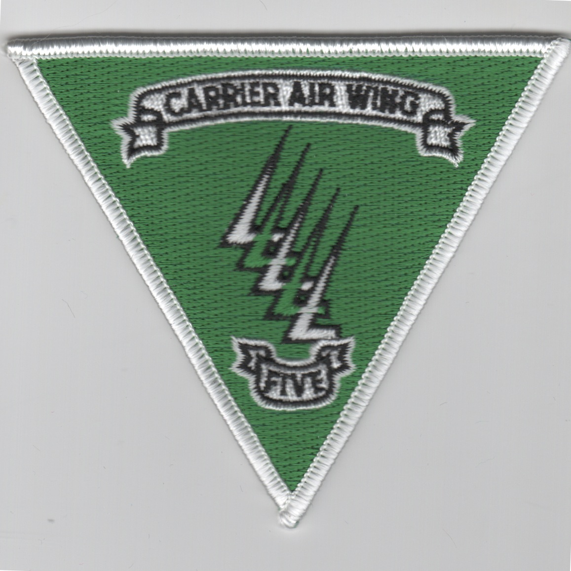 CVW-5 Triangle Patch (Green/White Border)