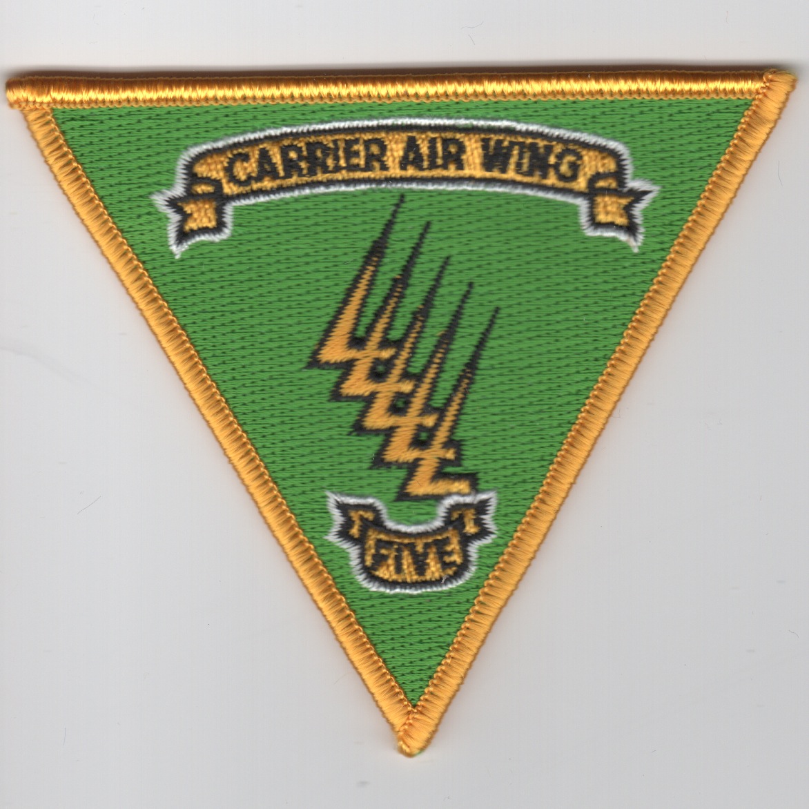 CVW-5 Triangle Patch (Green/Yellow Border)