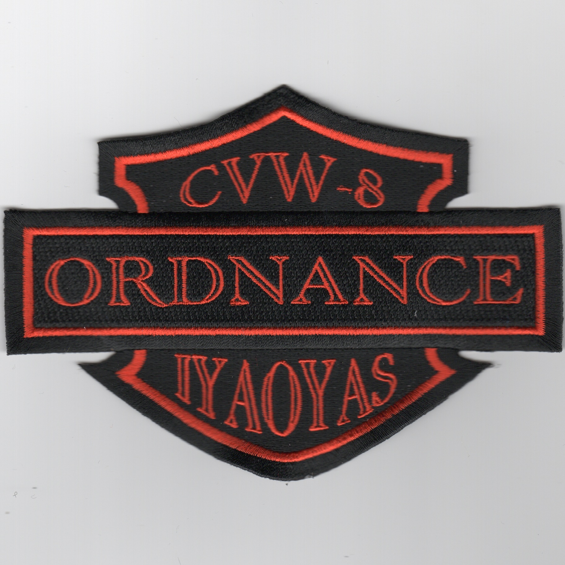 CVW-8 'ORDNANCE/IYAOYAS' Patch (Harley Style)