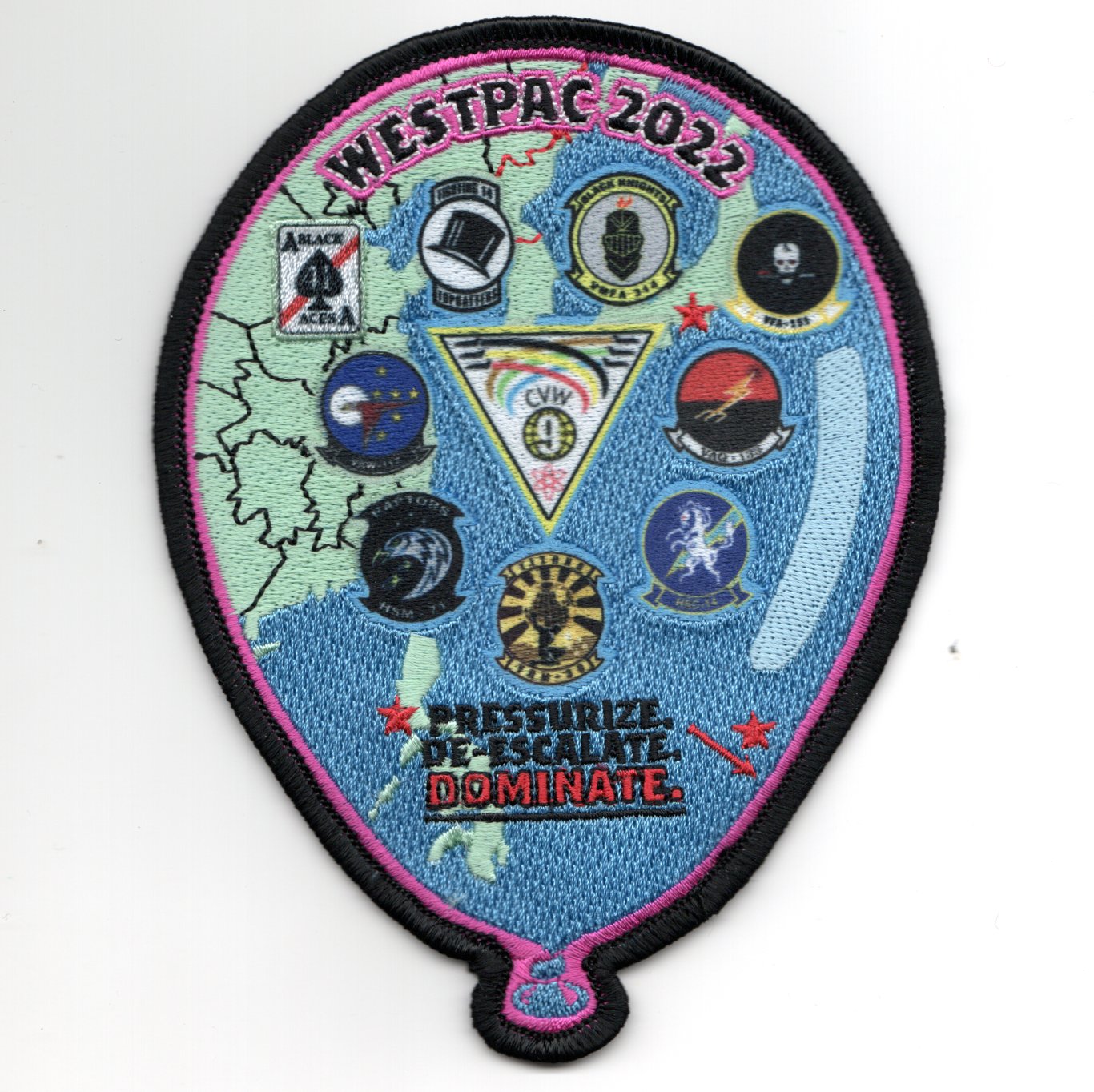 VFA-14/-41/CVW-9 2022 'BALLOON' Cruise Patch