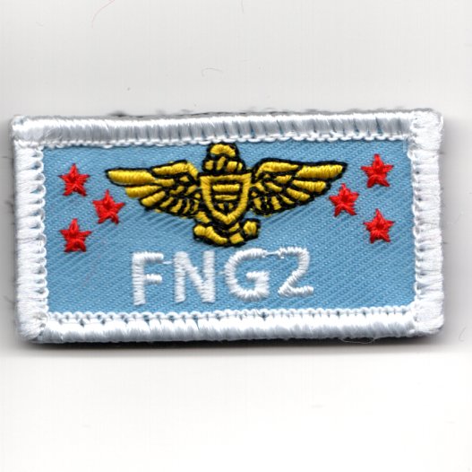 VAW-117 Miniature 'FNG2' PILOT Nametag (Lt. Blue)