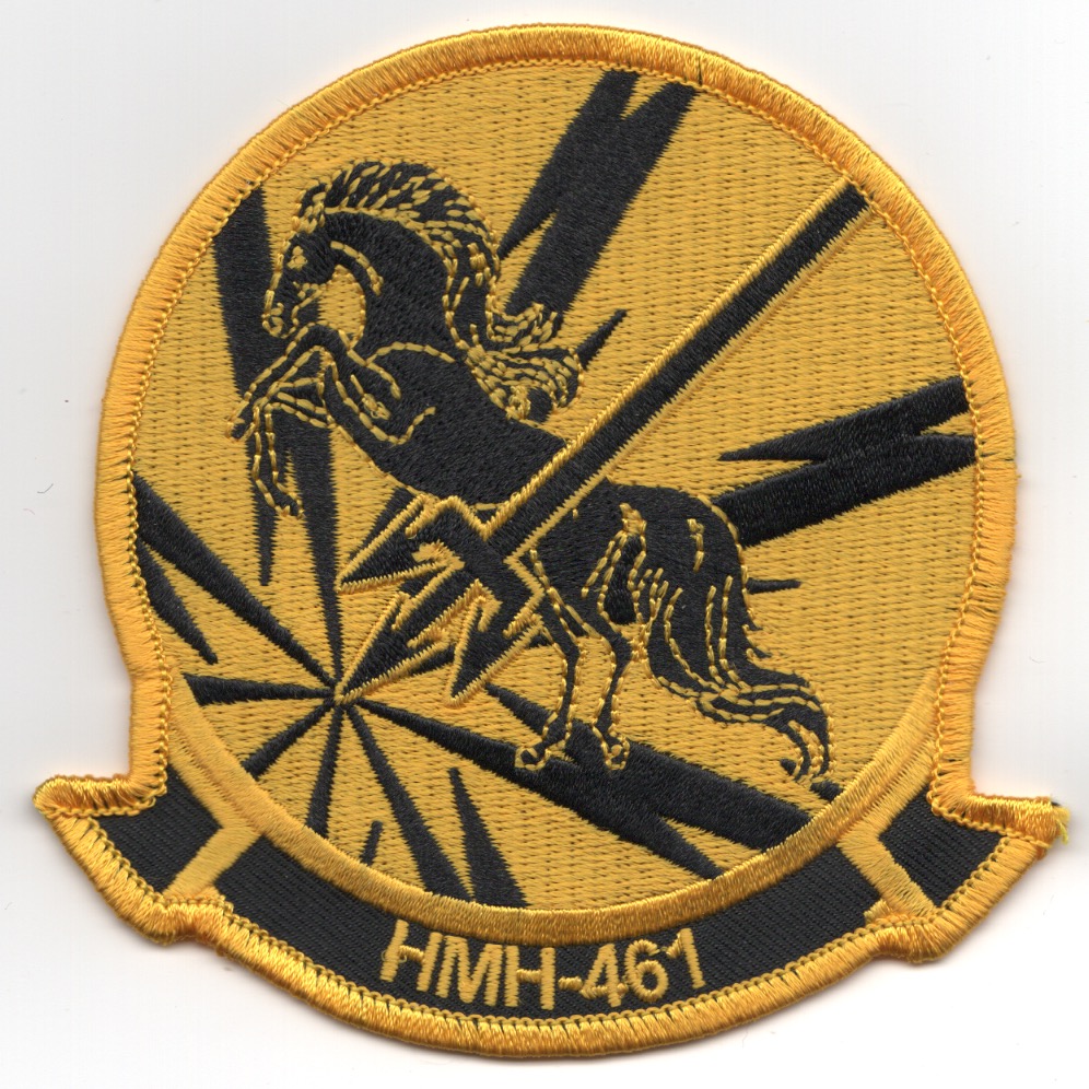 HMH-461 Squadron Patch (Yellow/Black)