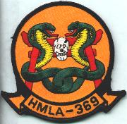 HMLA-369 Squadron Patch (Orange)