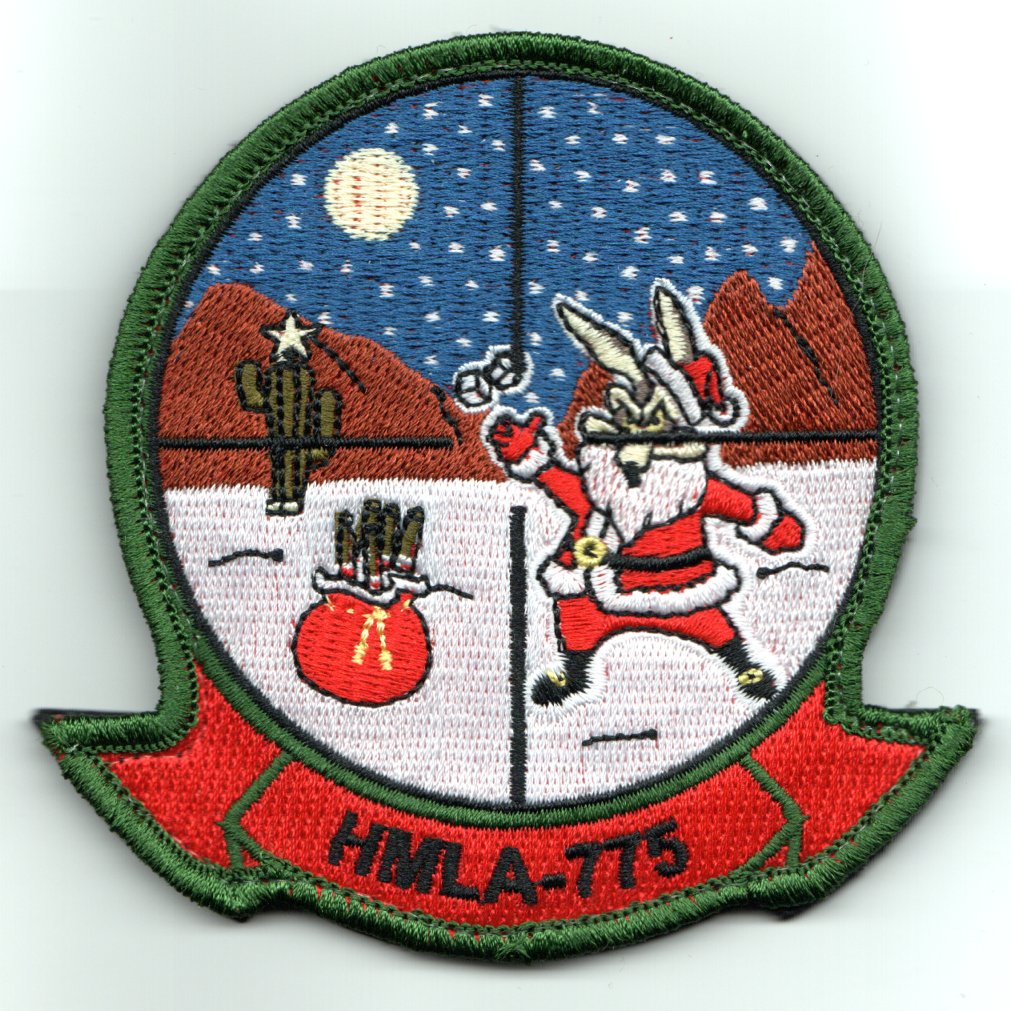 HMLA-775 *CHRISTMAS* Squadron Patch (V)