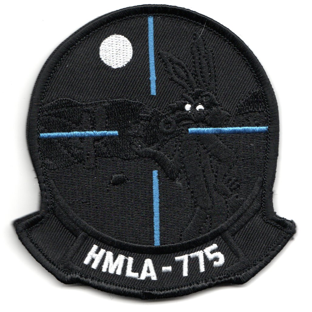 HMLA-775 Squadron Patch (Black/SMALL)